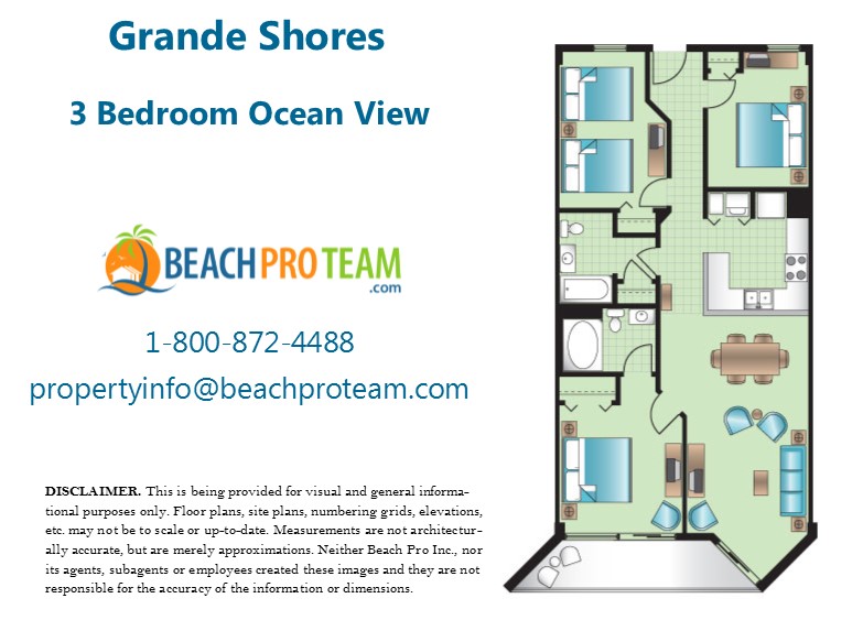 Grande Shores 3 Bedroom Ocean View